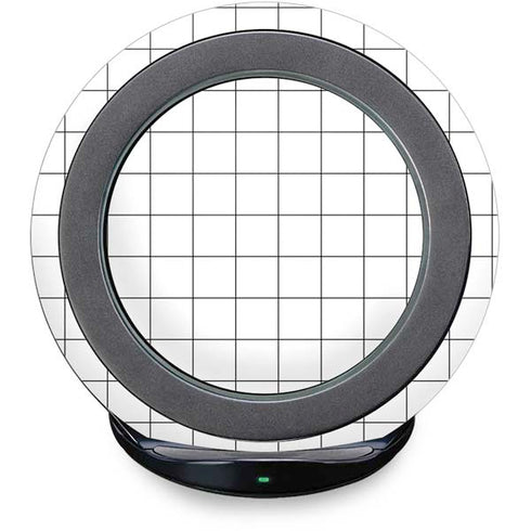 White Grid Fast Charge Wireless Charging Stand Skin